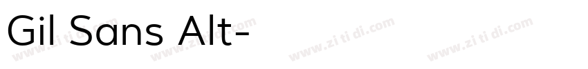 Gil Sans Alt字体转换